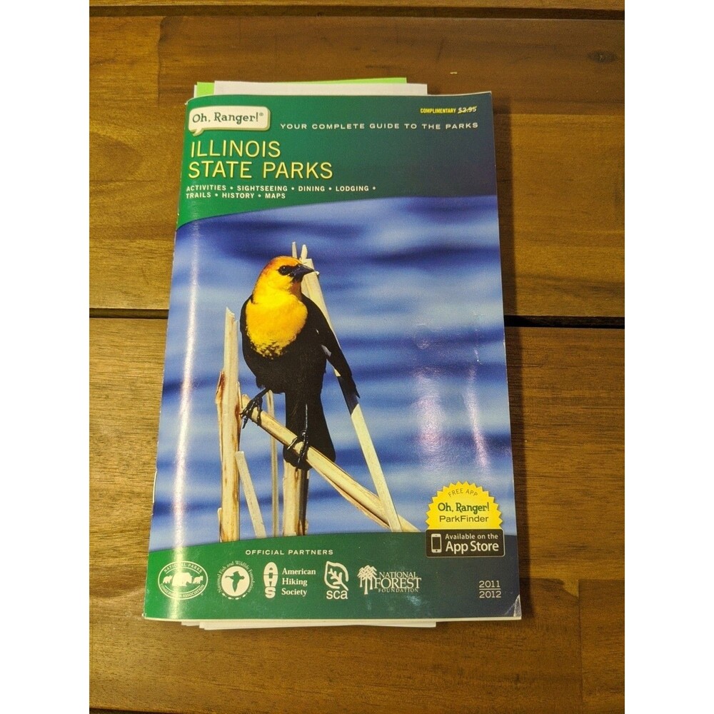 2011 2012 Oh Ranger Illinois State Parks Map Brochure With Extras